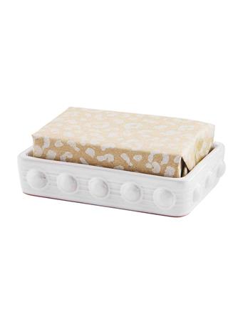 MUDPIE - Leopard Beaded Soap Set WHITE