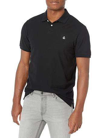 ORIGINAL PENGUIN -  Sticker Daddy Short Sleeve Polo Shirt TRUE BLACK