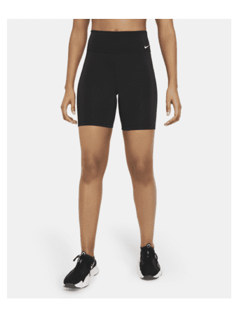 NIKE - One Women's Mid-Rise 18cm Bike Shorts BLACK