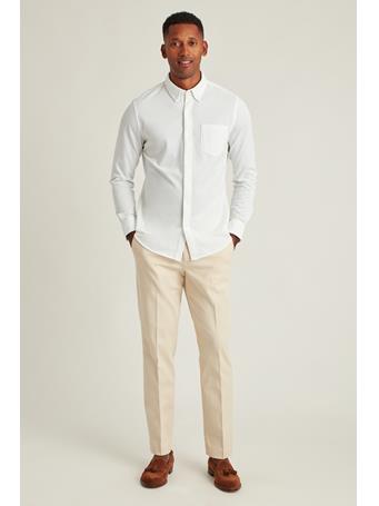BONOBOS - Knit Oxford Shirt WHITE