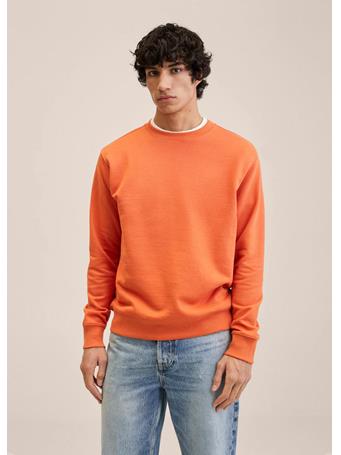 MANGO - Basic Cotton Sweater ORANGE