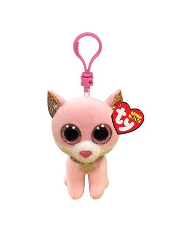 TY INC - Beanie Boo Keyring Clip - Fiona the Cat NO COLOR
