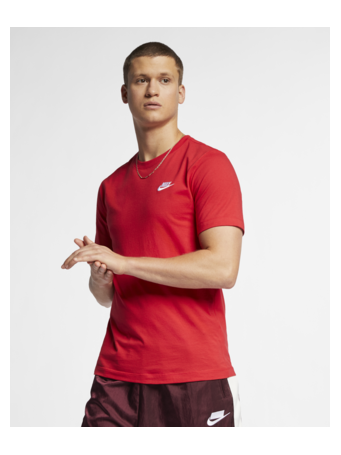 NIKE - Sportswear Club Men's T-Shirt RED