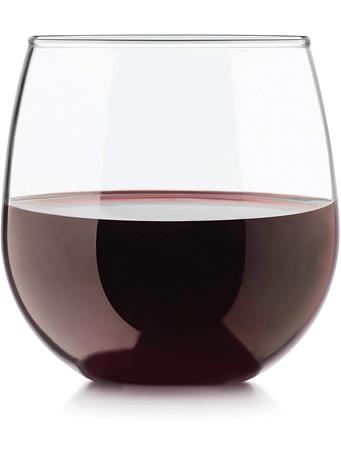 CIRCLE GLASS - Uptown Stemless Red Wine Glasses 12Oz CLEAR