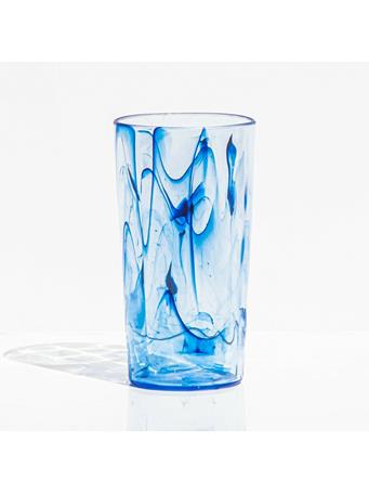 TARHONG - Aegean Swirl Jumbo Glass, 23OZ BLUE