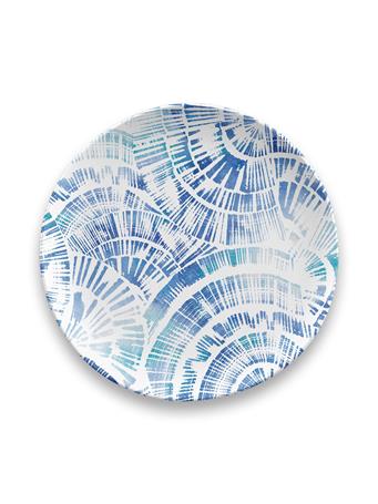 TARHONG - Coastal Scallops Salad Plate 8.5 BLUE
