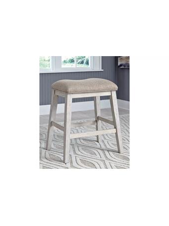 ASHLEY FURNITURE - Skempton Counter Height Bar Stool WHITE
