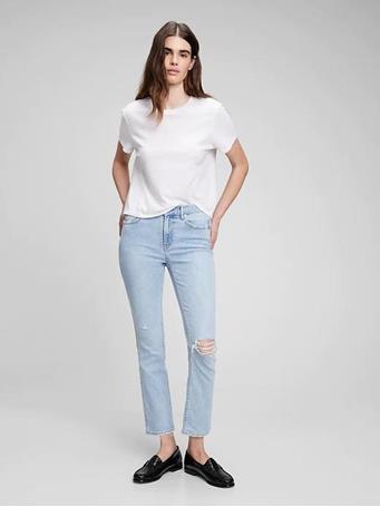 GAP - Vintage Slim Mid Rise Jeans  LIGHT DESTROY