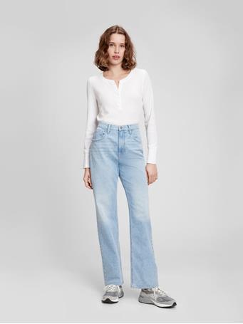 GAP - High Rise '90s Loose Jeans with Washwell  LIGHT KEYWEST