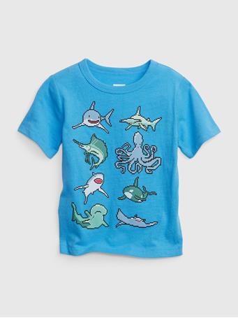 GAP - Toddler 100% Organic Cotton Mix & Match Graphic T-Shirt ICONIC BLUE