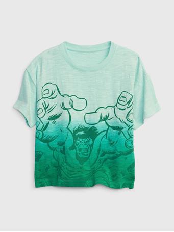 GAP - Marvel Tie-Dye Graphic T-Shirt FANTASY AQUA