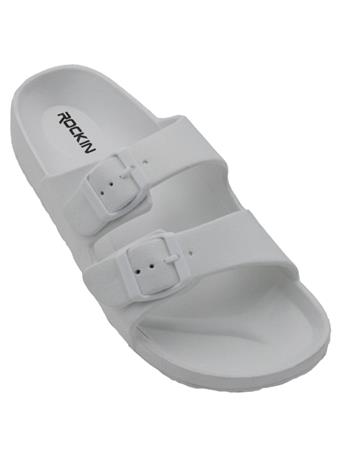 ROCKIN FOOTWEAR - Buckle Sandal WHITE