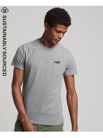 SUPERDRY - Organic Cotton Vintage Embroidered T-Shirt PUMICE STONE MARL