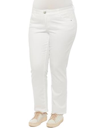 DEMOCRACY - "Ab"solution Optic White Plus Straight Leg Jeans OFF WHITE
