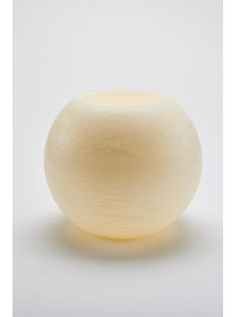 TABLEAU - Led Illuminating Wax Sphere Candle IVORY
