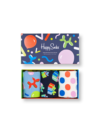 HAPPY SOCKS - Happy Birthday Socks Gift Set 3-Pack MULTI