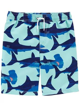 CARTER'S - Shark Swim Trunks BLUE