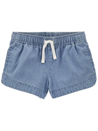 CARTER'S - Pull-On Chambray Shorts BLUE