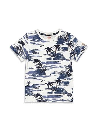 STURDY -T-shirt AOP - Indigo Island MARINE