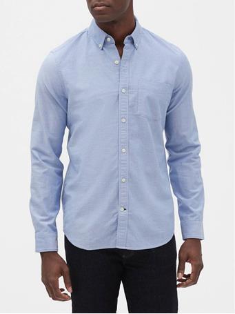 GAP - Oxford Shirt in Slim Fit LIGHT BLUE