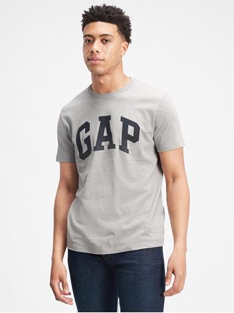 GAP - Mens Logo T-Shirt LIGHT HEATHER GREY B10