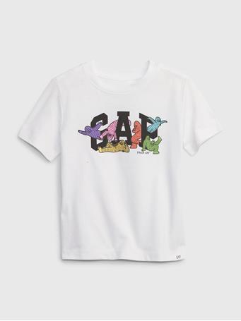 GAP - Frank Ape Toddler Graphic T-Shirt OPTIC WHITE