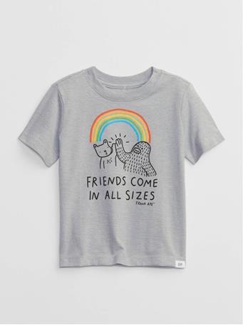GAP - Frank Ape Toddler Graphic T-Shirt B0841 GREY
