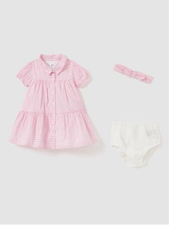 GAP - Baby Shirt Dress Set SUGAR PINK