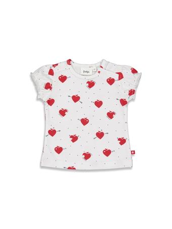 FEETJE - Pomme D'Amour Hearts Top WHITE