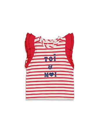 FEETJE - Pomme D'Amour You and Me Stripe Top RED