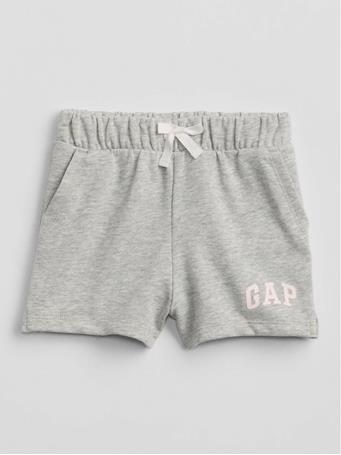 GAP - babyGap Logo Pull-On Shorts LT HTHR GREY