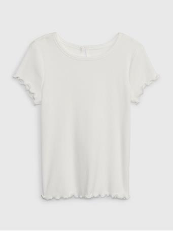 GAP - Toddler Ribbed-Knit T-Shirt NEW OFF WHITE