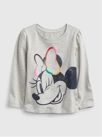 GAP - Disney Minnie Mouse 100% Organic Cotton Mix and Match Graphic T-Shirt LT HTHR GREY