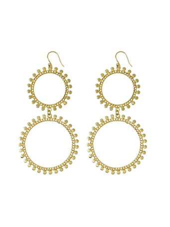 ASHIANA LONDON - Double Sunray Earrings GOLD