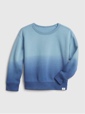 GAP - Toddler Dip-Dye Crewneck Sweatshirt BLUE DIP DYE