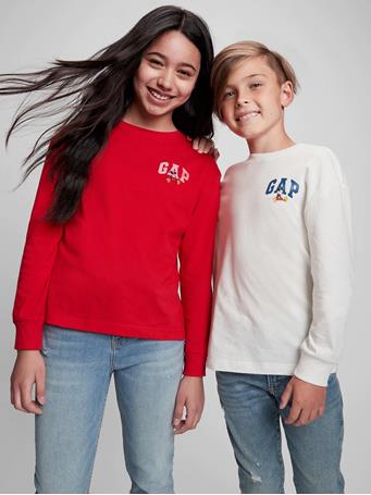 GAP - Kids 100% Organic Cotton Graphic T-Shirt MODERN RED