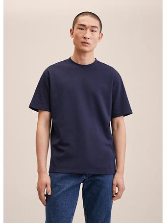 MANGO - Cotton Regular-fit T-shirt NAVY