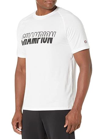 CHAMPION - City Sport Tee, Pattern Script Logo WHITE