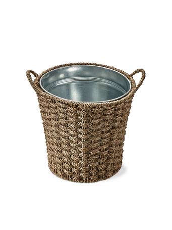 TAG - Woven Seagrass Basket Ice Bucket BROWN