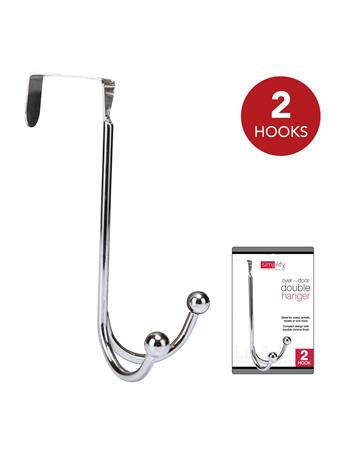 SIMPLIFY - Over-the-Door Double Hooks CHROME