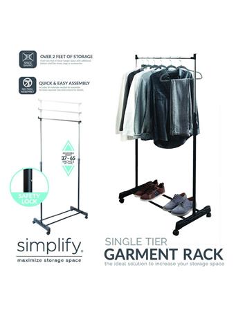 SIMPLIFY  - Single Garment Rack SILVER