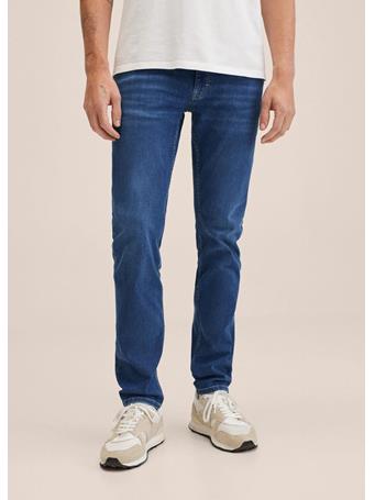 MANGO - Slim Fit Ultra Soft Touch Patrick Jeans BLUE