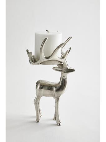 TABLEAU - Reindeer Candle Holder Standing Silver SILVER