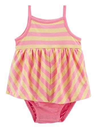 CARTER'S - Striped Sunsuit YELLOW