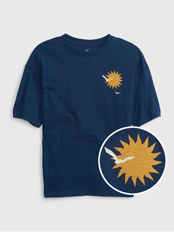 GAP - Kids Graphic T-Shirt PANGEA BLUE