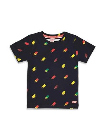 STURDY - All Over Print Short Sleeve Tee CHARCOAL