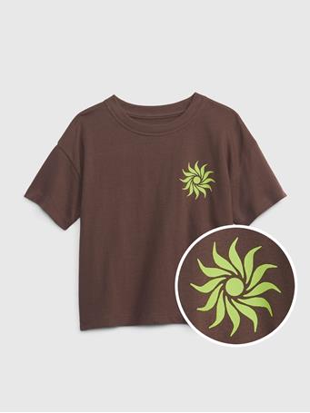 GAP - Bailey Elder Toddler 100% Organic Cotton Relaxed Graphic T-Shirt PEPPERCORN