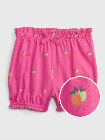 GAP - Baby 100% Organic Cotton Mix and Match Pull-On Shorts PHOEBE PINK