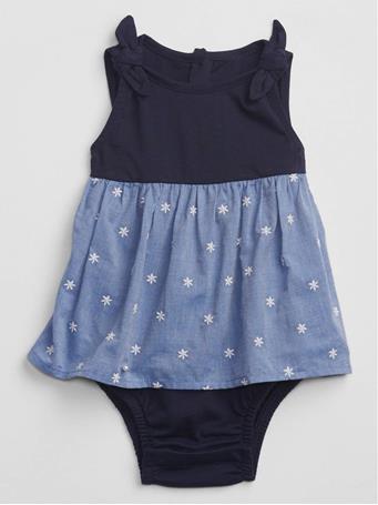 GAP - Baby Skirt Bodysuit CHAMBRAY BLUE