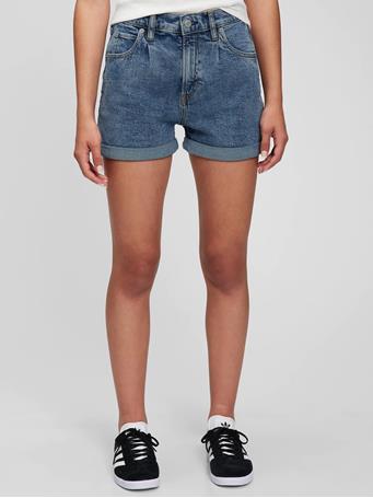 GAP - Teen Mom Denim Shorts with Washwell MED WASH BLUE